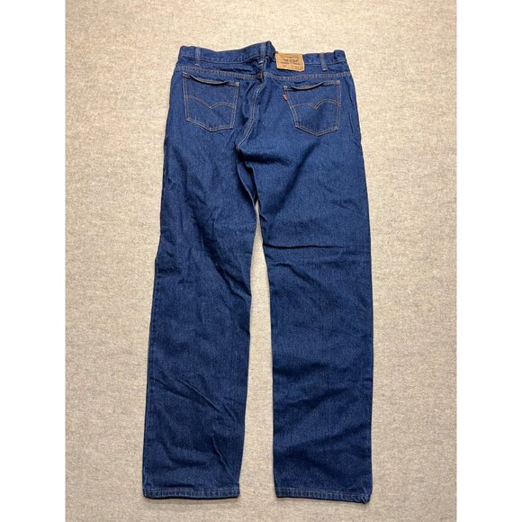 Vintage Levi's 505 Orange Tab Straight Leg Medium Wash Denim Jeans 42 X 34 - Picture 3 of 10